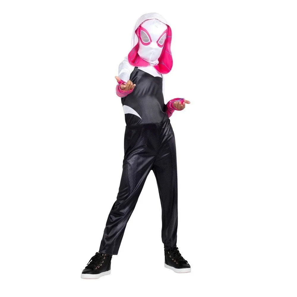 MARVEL Spider-Man SPIDER-GWEN Jumpsuit Costume Cosplay Child L (12-14) *NEW*